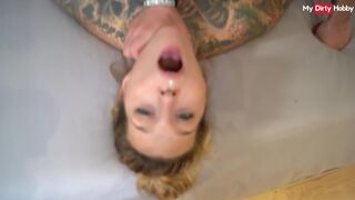 Durva német amatőr milf orálozza a bazinagy fasznak