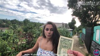 Forró latin amerikai kis csaj egy dollárért kap baszást