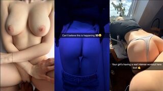 Fősulis csajok mocskos kettyintése snapchat válogatásban édeshármas képernyőn