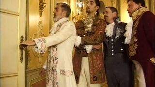 La Maschera di Ferro legelső epizód retro pornó Chris Charming gigászi farkával és pici keblű csajszi análjával